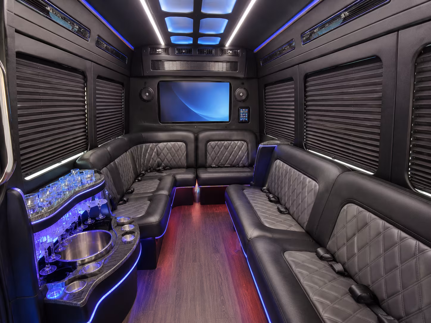 yuma party bus interior
